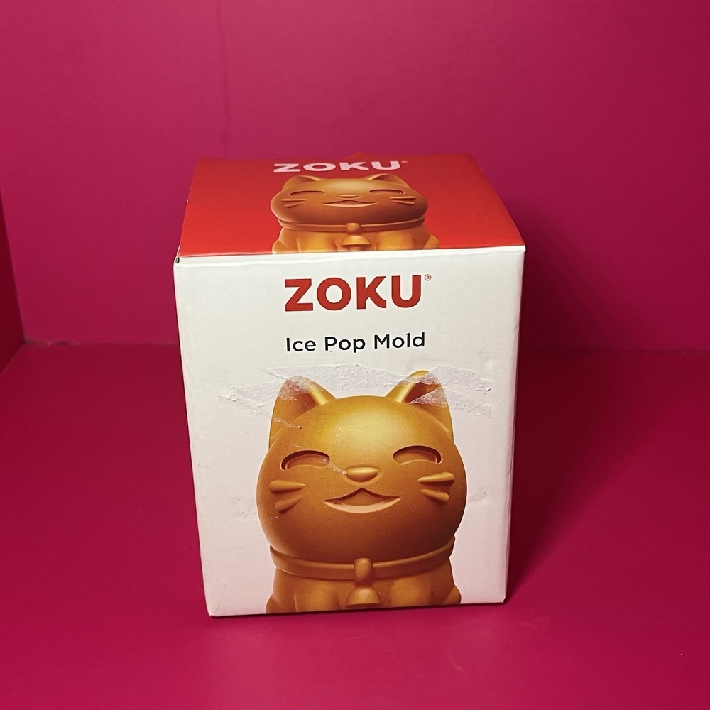 ZOKU Ice Pop Mold Cadence The Kitty #009 BPA Free New In Box Easy To‎ Remove